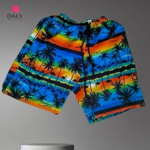 Short playero para niños estampados tropicales Daly Kids Beach