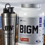 BIGM ganador de masa muscular con 34 g de proteína por servicio para aumentar de peso, desarrollar músculo y mejorar la recuperación post entrenamiento.