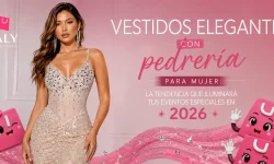 Vestidos elegantes con pedrería para mujer: la tendencia que iluminará tus eventos especiales en 2026